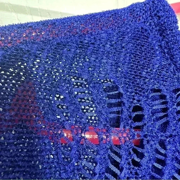 Nygard  Knit Poncho Blue Size Medium - Picture 3 of 16